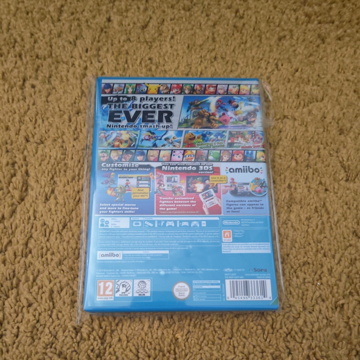 Super Smash Bros. for Wii U Nintendo Wii U Game PAL PEGI 12 Case & Manual