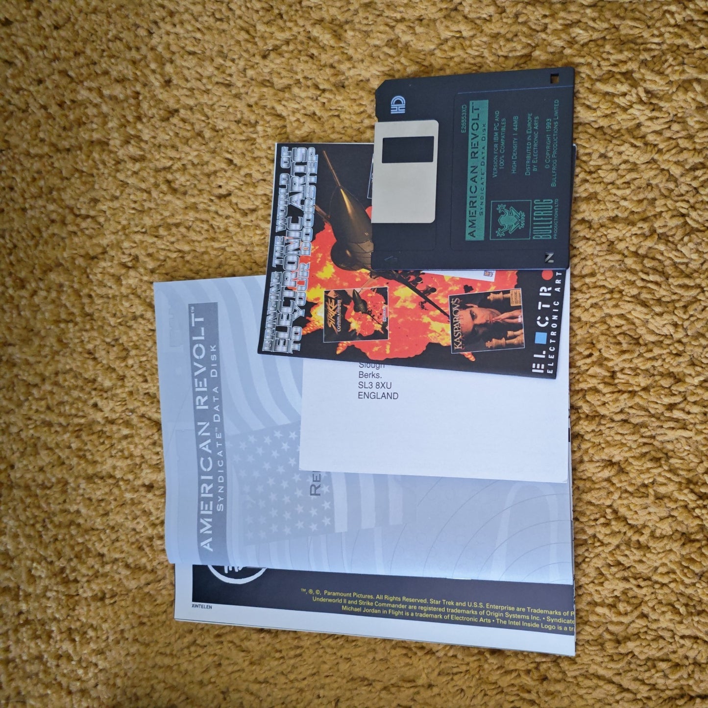 American Revolt Syndicate Data Disk - IBM 3.5"- boxed