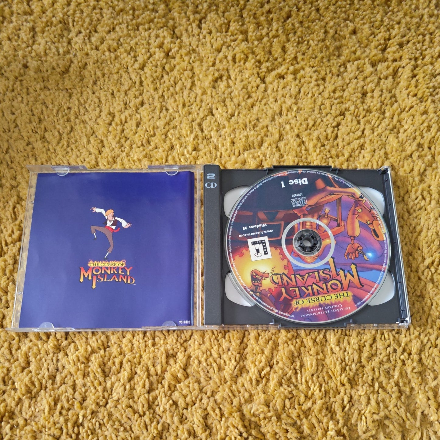 Curse of Monkey Island Lucas Arts CD ROM Big Box PC Game Complete Free UK P+P