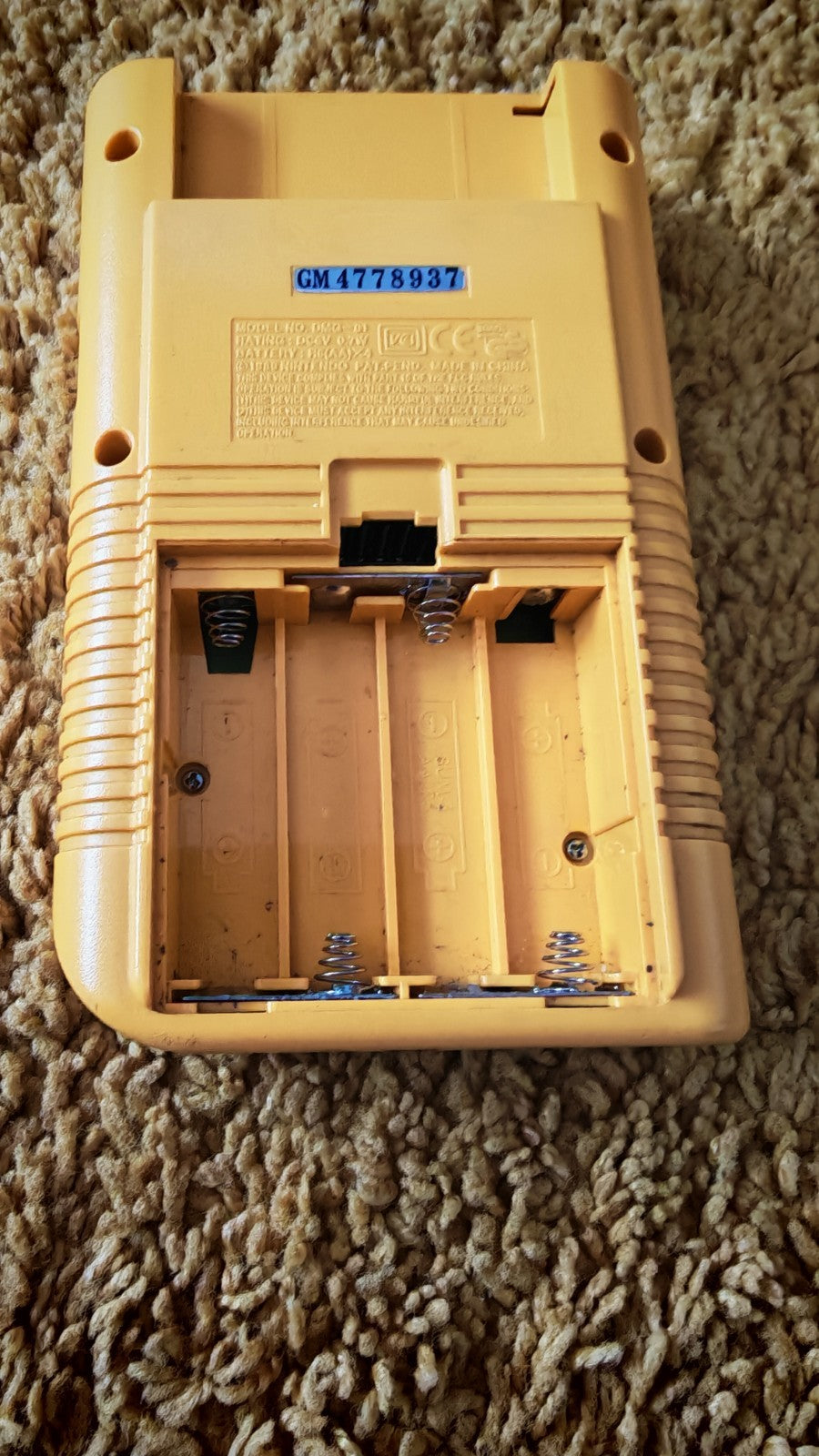 *GENUINE DMG-01* Nintendo Game Boy Original Yellow Console Only EUR - Tested VGC