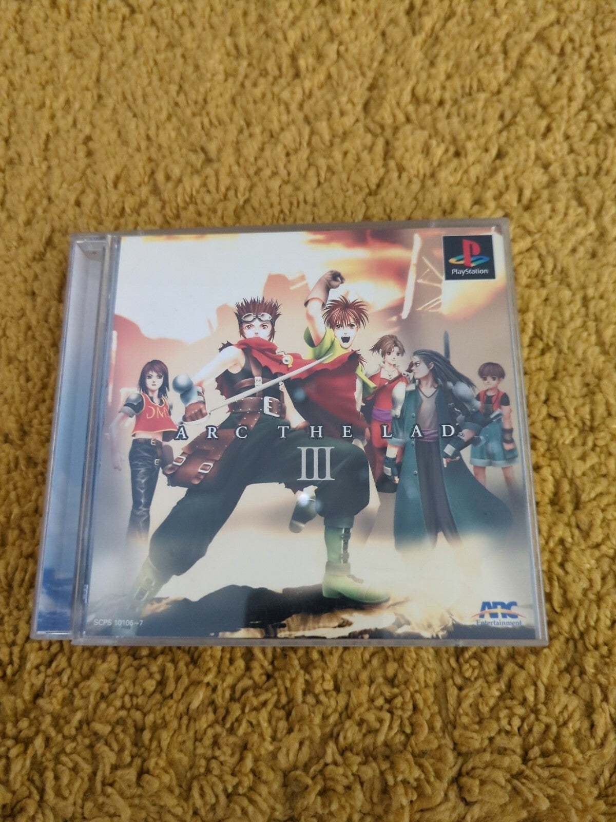 Arc The Lad III 3  PlayStation PS1 NTSC-J with stickers and spine card