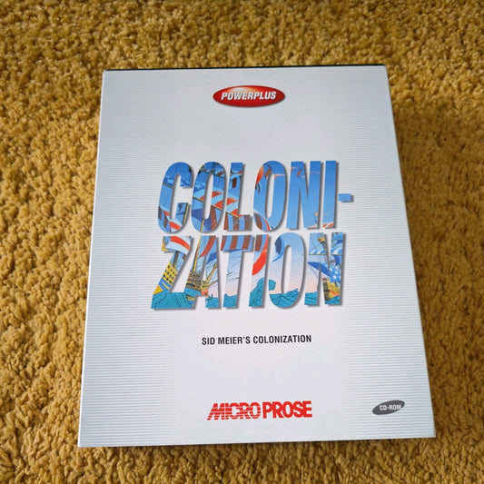 1994 PC BIG BOX GAME - MICRO PROSE SID MEIERS COLONIZATION - GREAT CONDITION