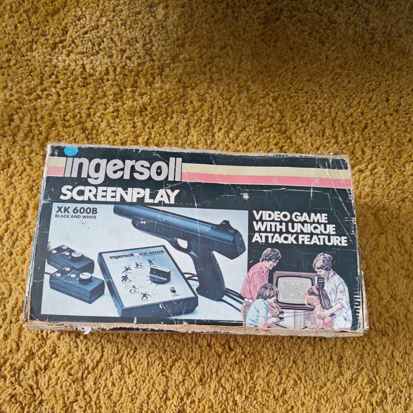 Rare Ingersoll Screenplay XK-600B Black And White Vintage Games System