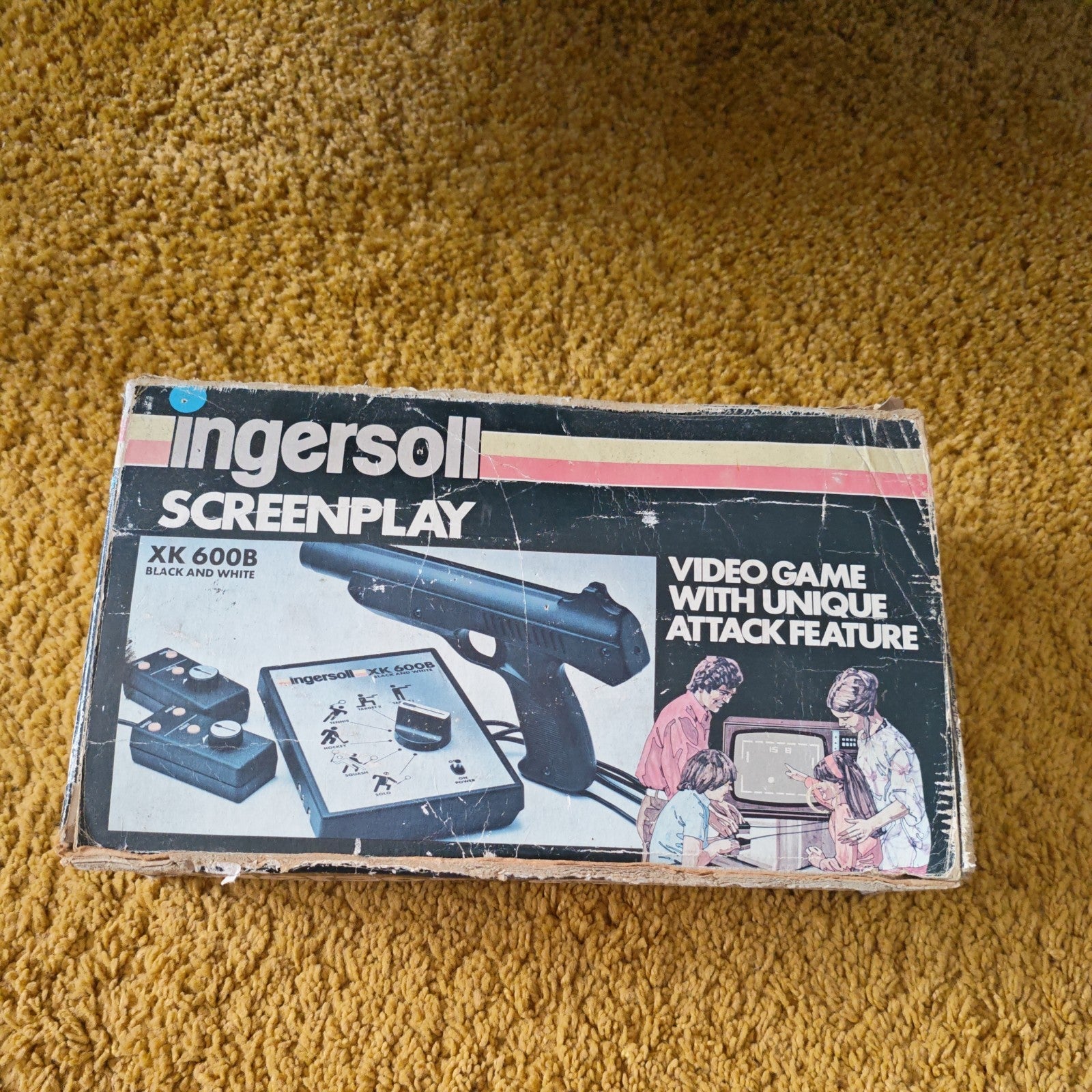Rare Ingersoll Screenplay XK-600B Black And White Vintage Games System