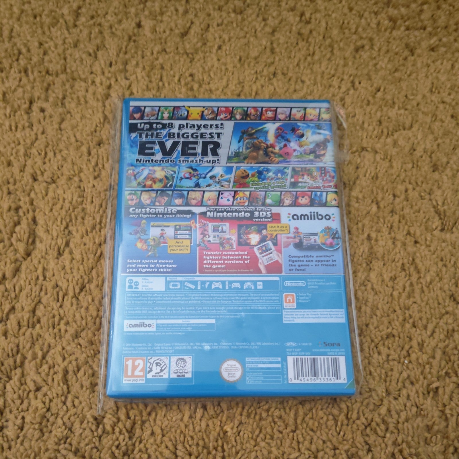 Super Smash Bros. for Wii U Nintendo Wii U Game PAL PEGI 12 Case & Manual