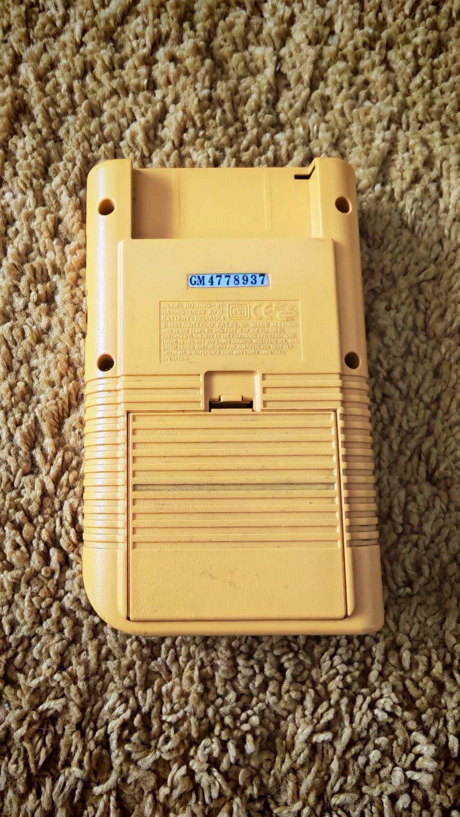 *GENUINE DMG-01* Nintendo Game Boy Original Yellow Console Only EUR - Tested VGC