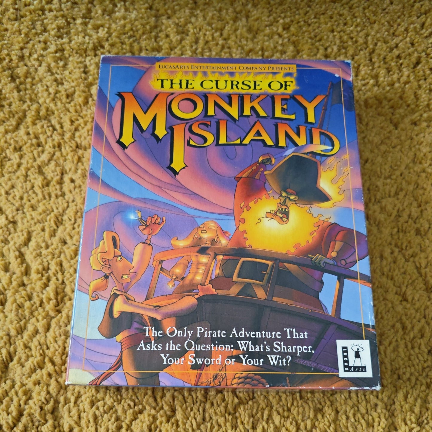 Curse of Monkey Island Lucas Arts CD ROM Big Box PC Game Complete Free UK P+P