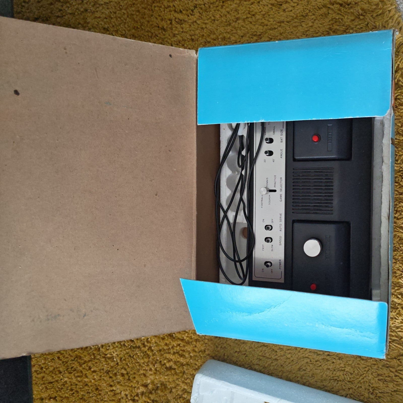 Vintage 1970s Adman Model 2000 Grandstand TV Game b&w in original box